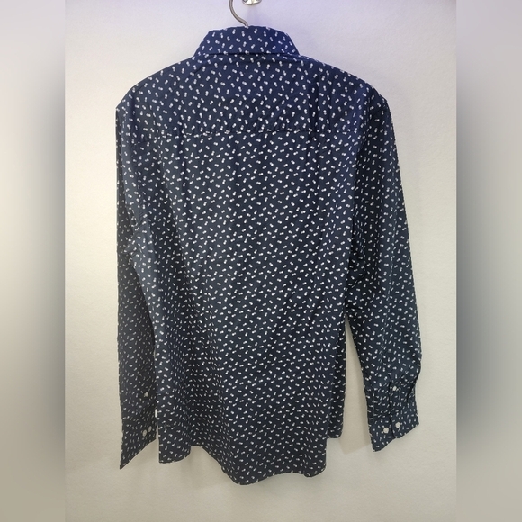Julian & Mark Men's Large Ryan Geo Dot Print Long Sleeve Button Up … - Picture 9 of 13